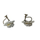 Vintage Women's White Beaded Screw Back Earrings - A+ Stuff - Earrings - A+ Stuff