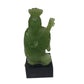 Vintage Wony Faux Jade Figurine on Black stand - 4'' tall - A+ Stuff - Figurines - A+ Stuff