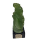 Vintage Wony Faux Jade Figurine on Black stand - 4'' tall - A+ Stuff - Figurines - A+ Stuff