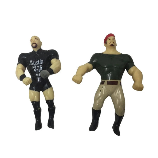 Vintage WWE 1998 Titan Sports Inc. Just Toys Inc, Miniature Toy Figures - A+ Stuff - Toys - A+ Stuff