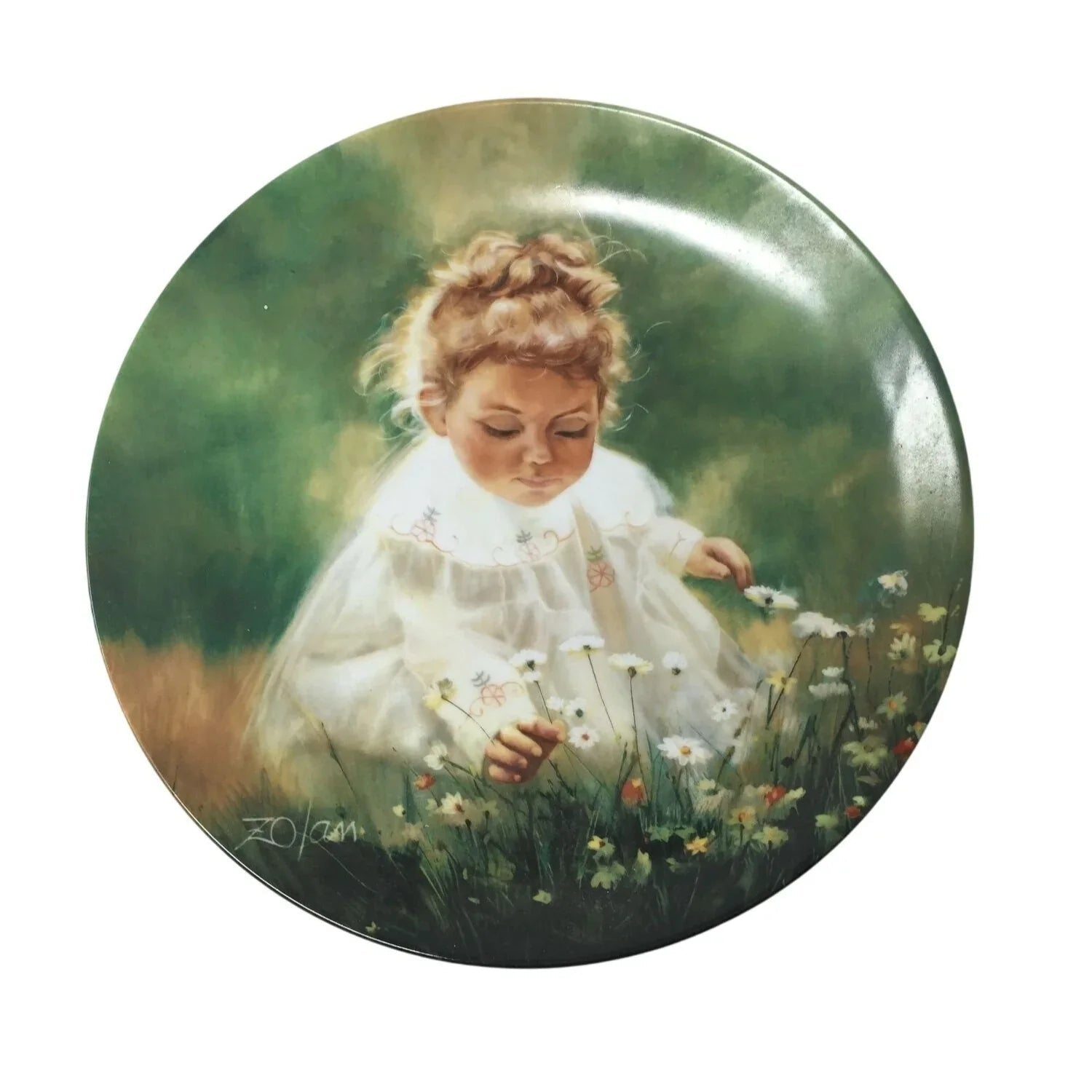Vintage Zolan Collectible Plate ''Spring Innocence'' (Plate 1209A) - ZOLAN - Plates - A+ Stuff