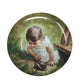 Vintage Zolan Collector Plate ''Backyard Discovery'' (7.5'' Wide) - zolan - Plates - A+ Stuff