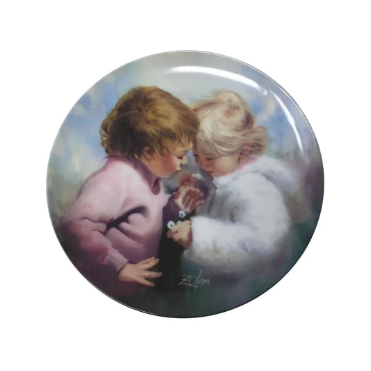 Vintage Zolan Collector Plate ''Tiny Treasures'' (7.5'' Wide) - zolan - Plates - A+ Stuff