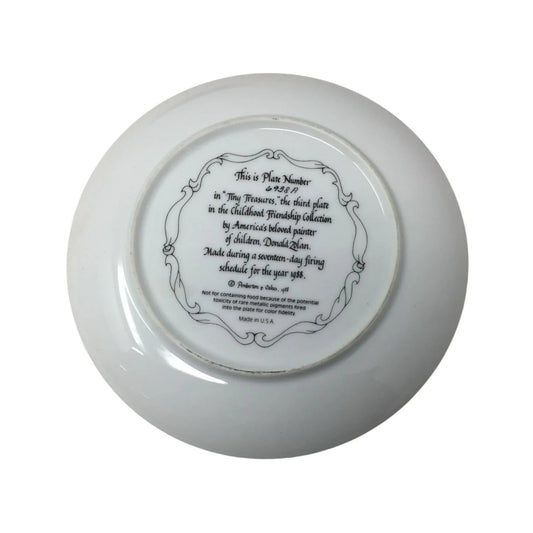 Vintage Zolan Collector Plate ''Tiny Treasures'' (7.5'' Wide) - zolan - Plates - A+ Stuff