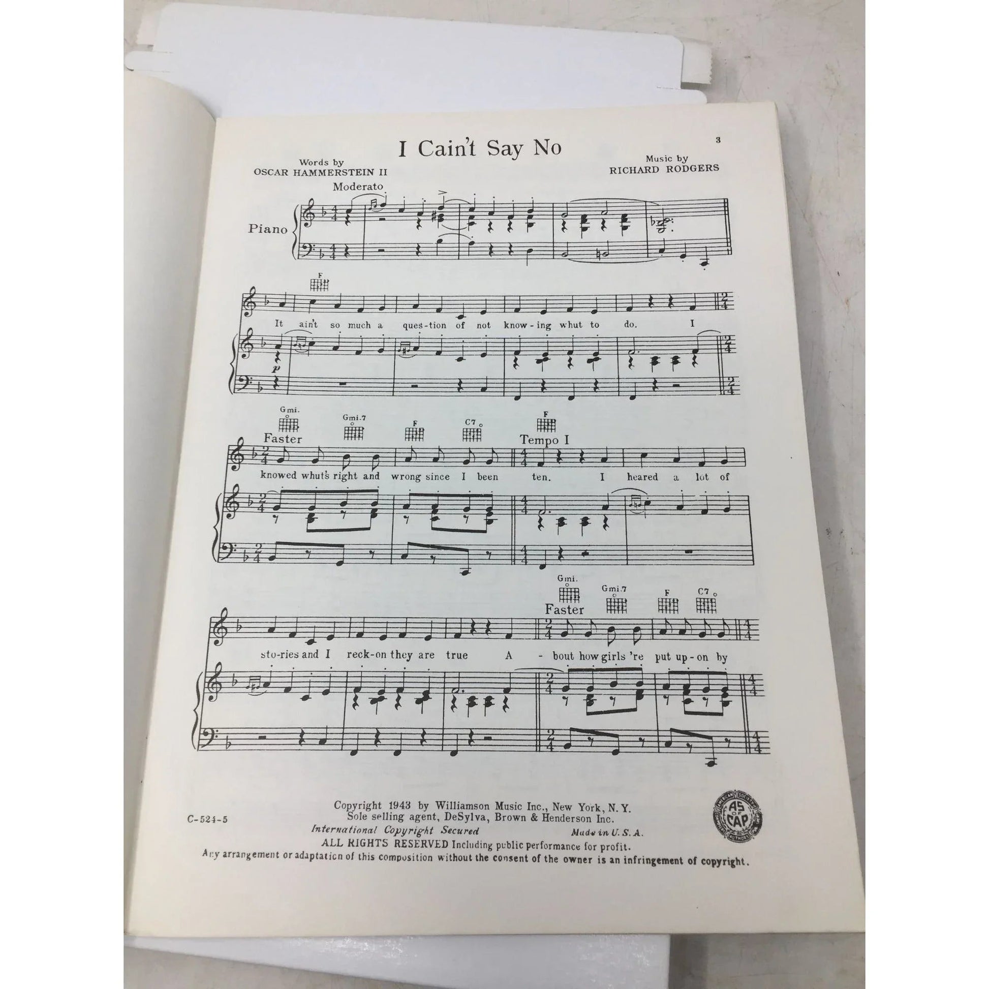 Vocal Selection - ''Oklahoma!'' by Richard Rodgers and Oscar Hammerstein II - A+ Stuff - SHEET MUSIC - A+ Stuff