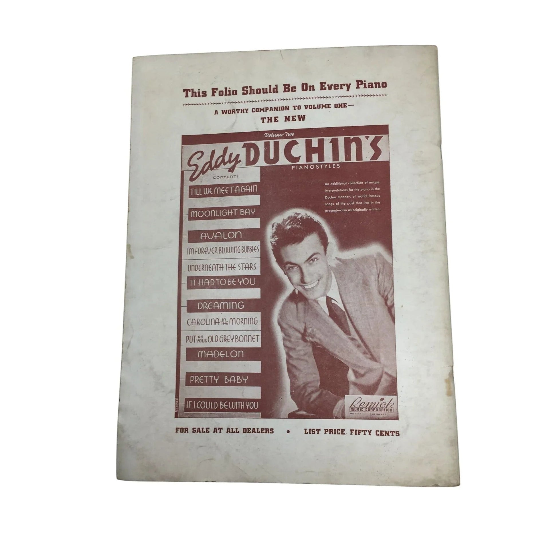 Volume 1 - Warner Bros Song Folio with words and music - A+ Stuff - SHEET MUSIC - A+ Stuff