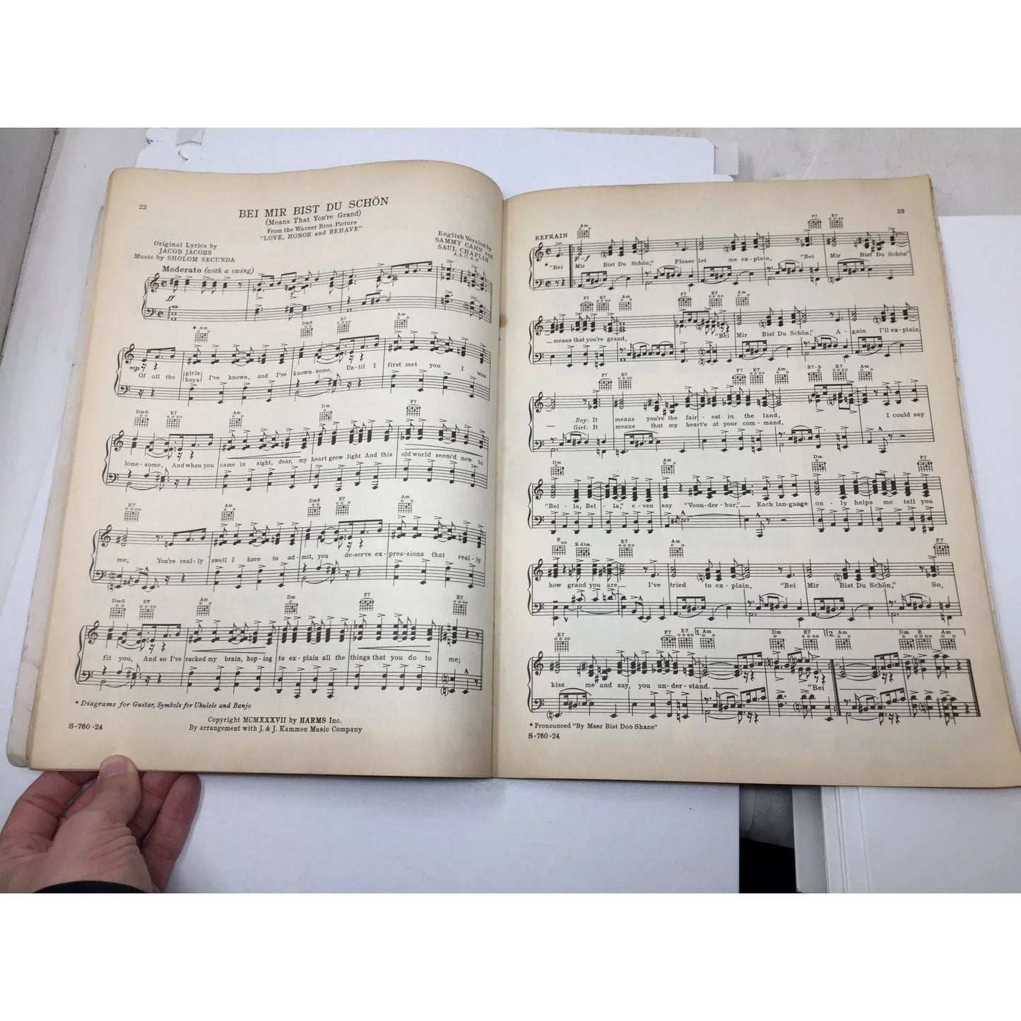 Volume 1 - Warner Bros Song Folio with words and music - A+ Stuff - SHEET MUSIC - A+ Stuff