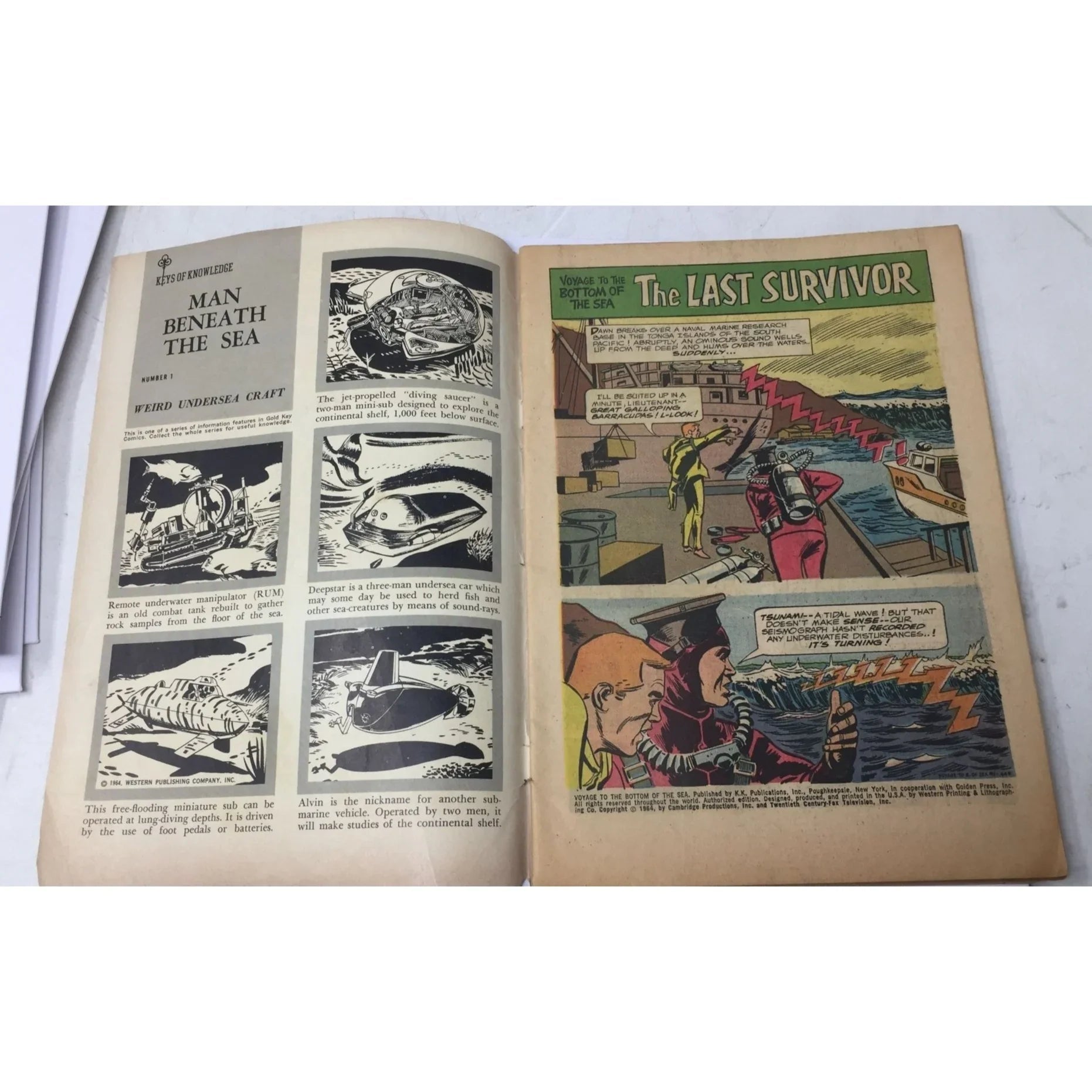 ''Voyage to the Bottom of the Sea'' Gold Key Comic Book - A+ Stuff - comic books - A+ Stuff