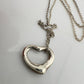 Tiffany & Co Open Heart Necklace in Sterling Silver with Dust Bag & Box