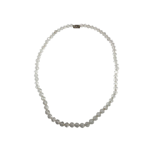 Women's Necklace with Clear Beads on it