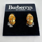 Burberrys of London Nova Check Clip On Earrings with Branded Dust Bag