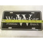Waldecker Pontiac Buick License Plate - Black and Silver - A+ Stuff - Auto Part - A+ Stuff