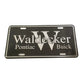 Waldecker Pontiac Buick License Plate - Black and Silver - A+ Stuff - Auto Part - A+ Stuff