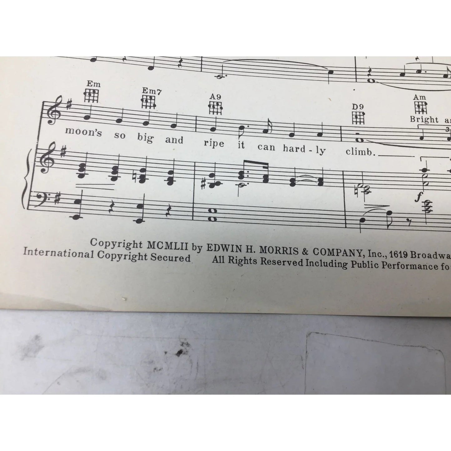WATERMELON WEATHER Vintage 1952 Sheet music - A+ Stuff - Sheet Music - A+ Stuff