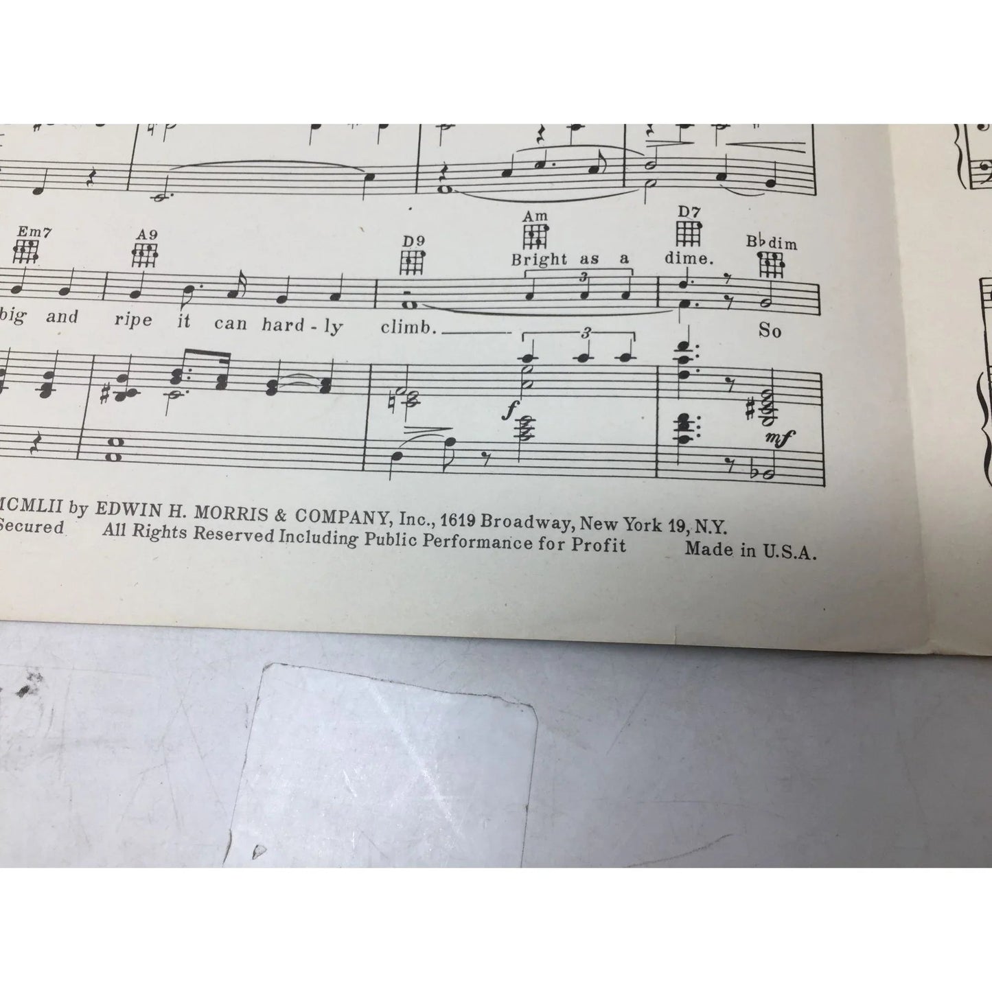 WATERMELON WEATHER Vintage 1952 Sheet music - A+ Stuff - Sheet Music - A+ Stuff