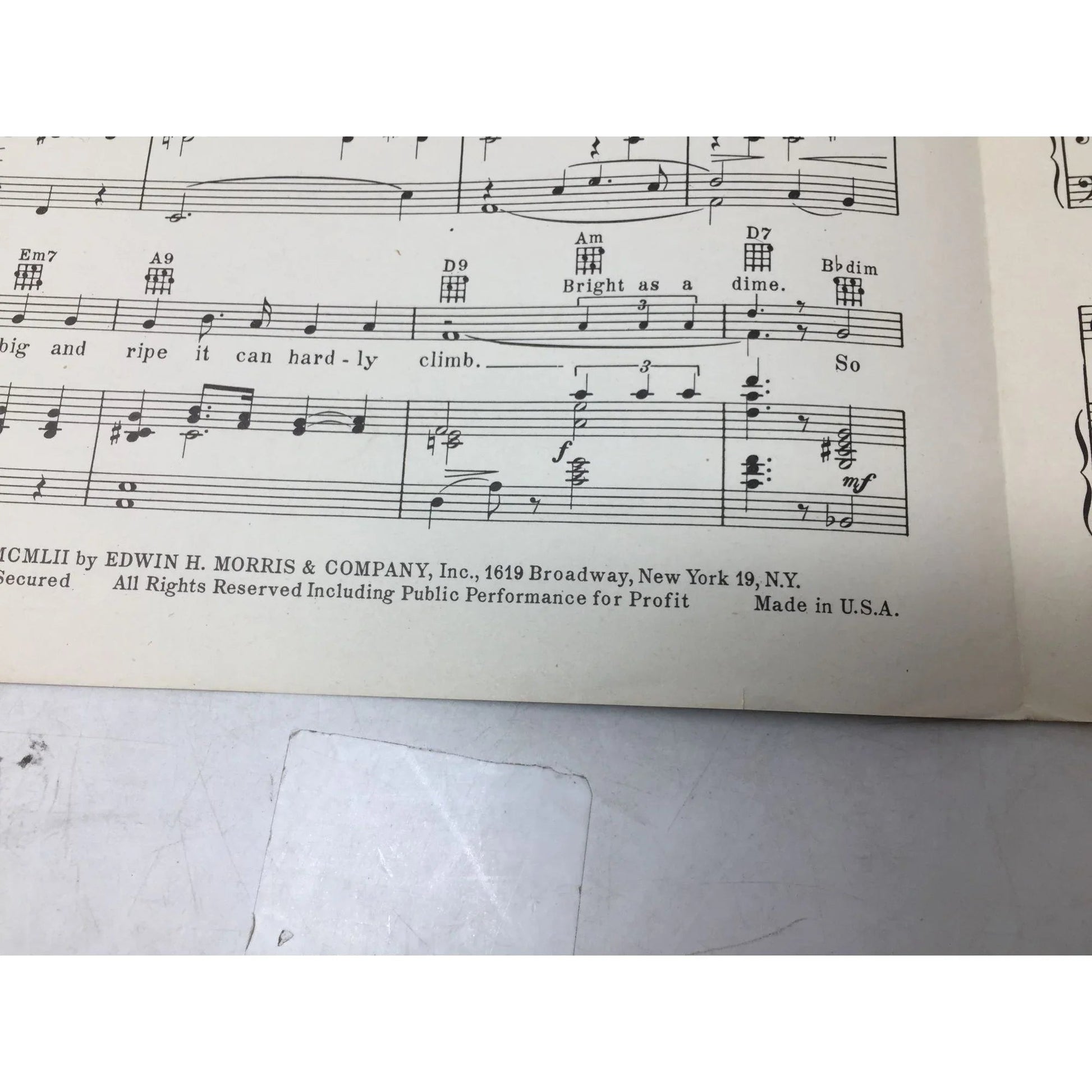 WATERMELON WEATHER Vintage 1952 Sheet music - A+ Stuff - Sheet Music - A+ Stuff