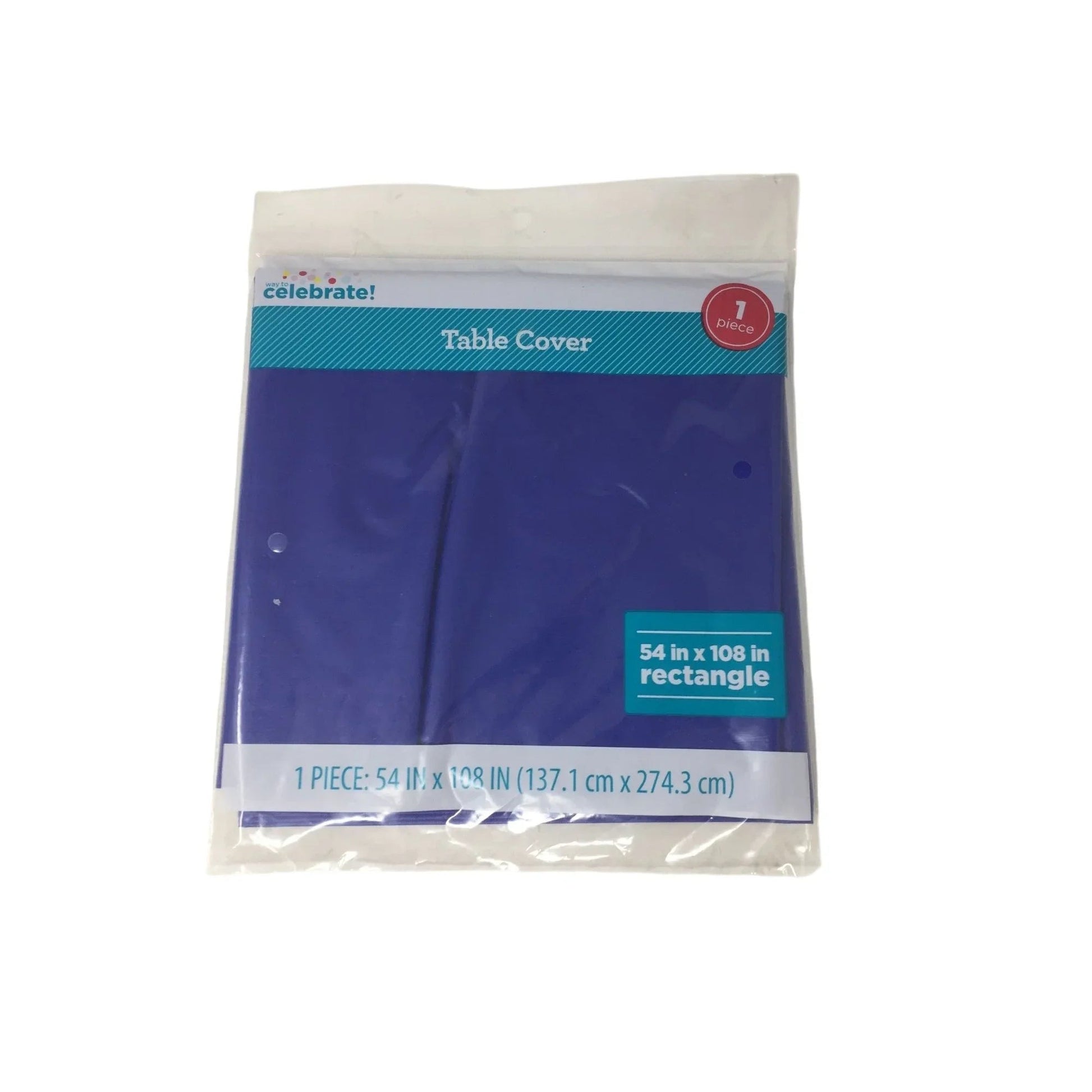 Way To Celebrate Rectangle Navy Blue Table Covers 54” x 108” NEW - A+ Stuff - Holiday Table Decor - A+ Stuff