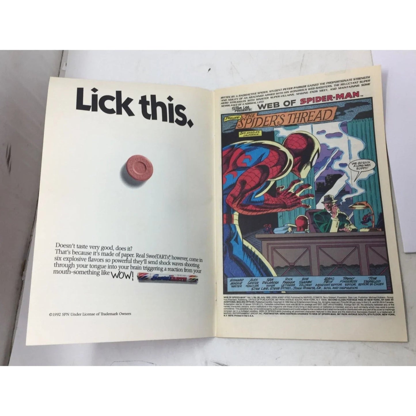 ''Web of Spiderman'' Vintage Marvel Comics Spiderman Comic Book - A+ Stuff - comic book - A+ Stuff