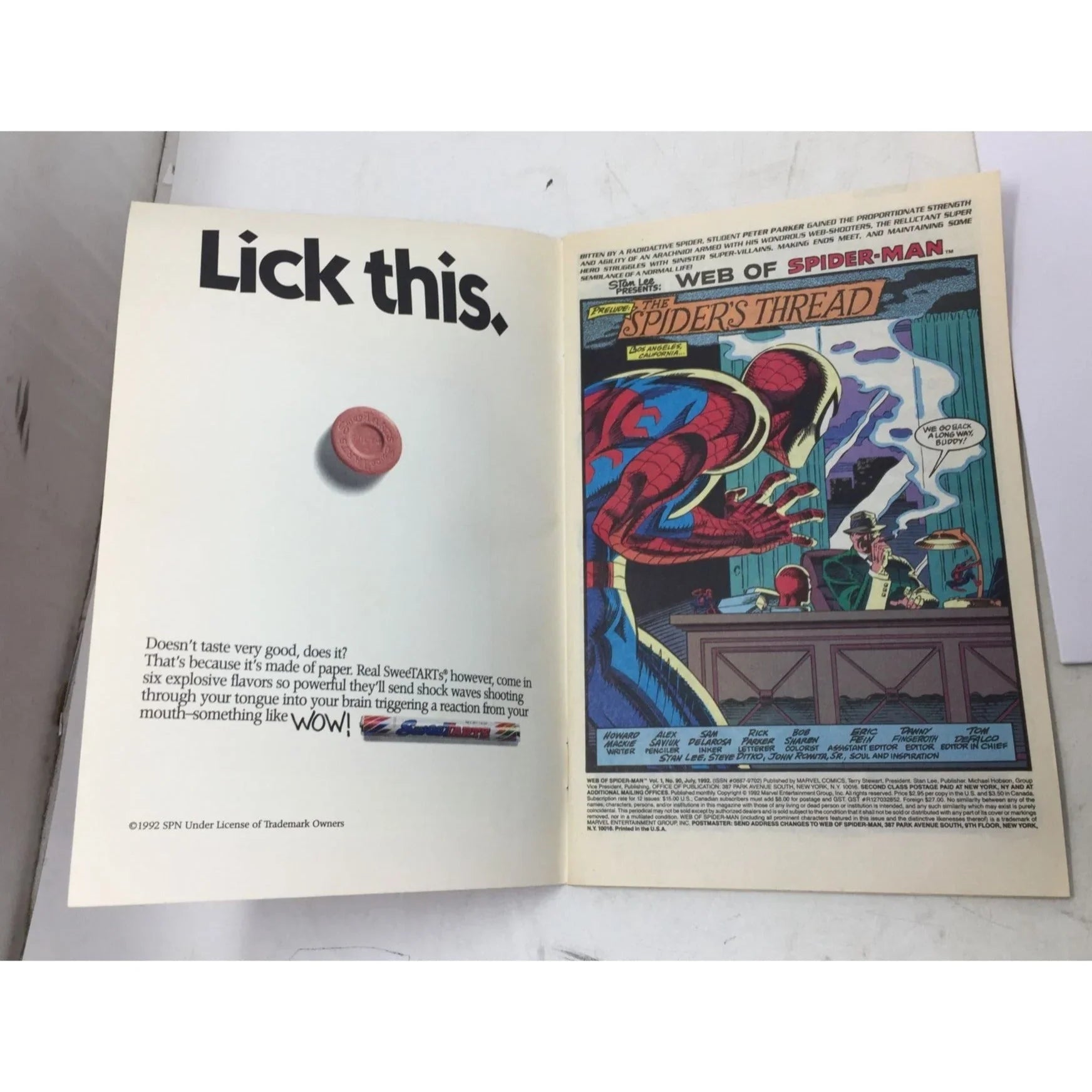 ''Web of Spiderman'' Vintage Marvel Comics Spiderman Comic Book - A+ Stuff - comic book - A+ Stuff