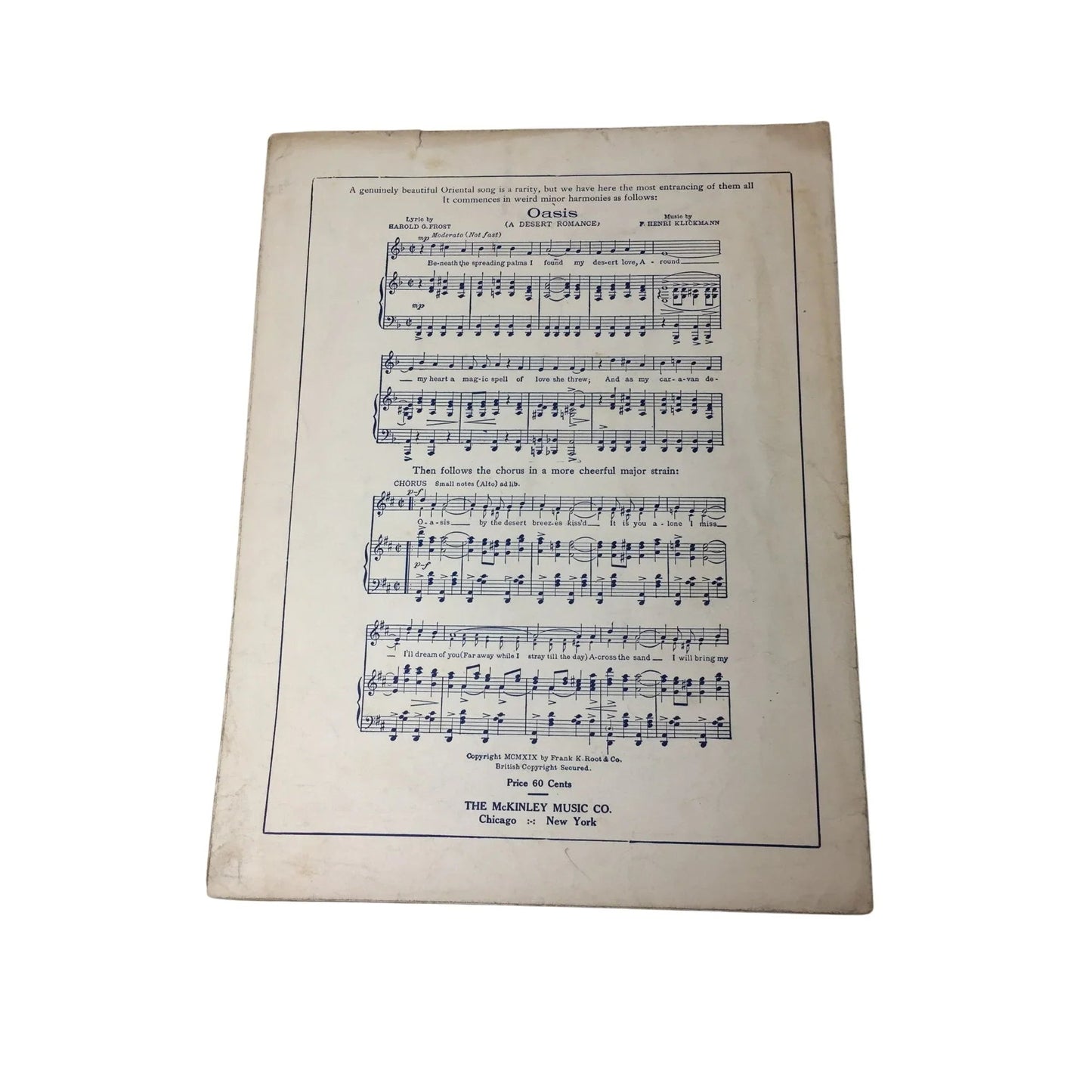 ''Weeping Willow Lane'' Vintage Sheet Music Book - A+ Stuff - SHEET MUSIC - A+ Stuff