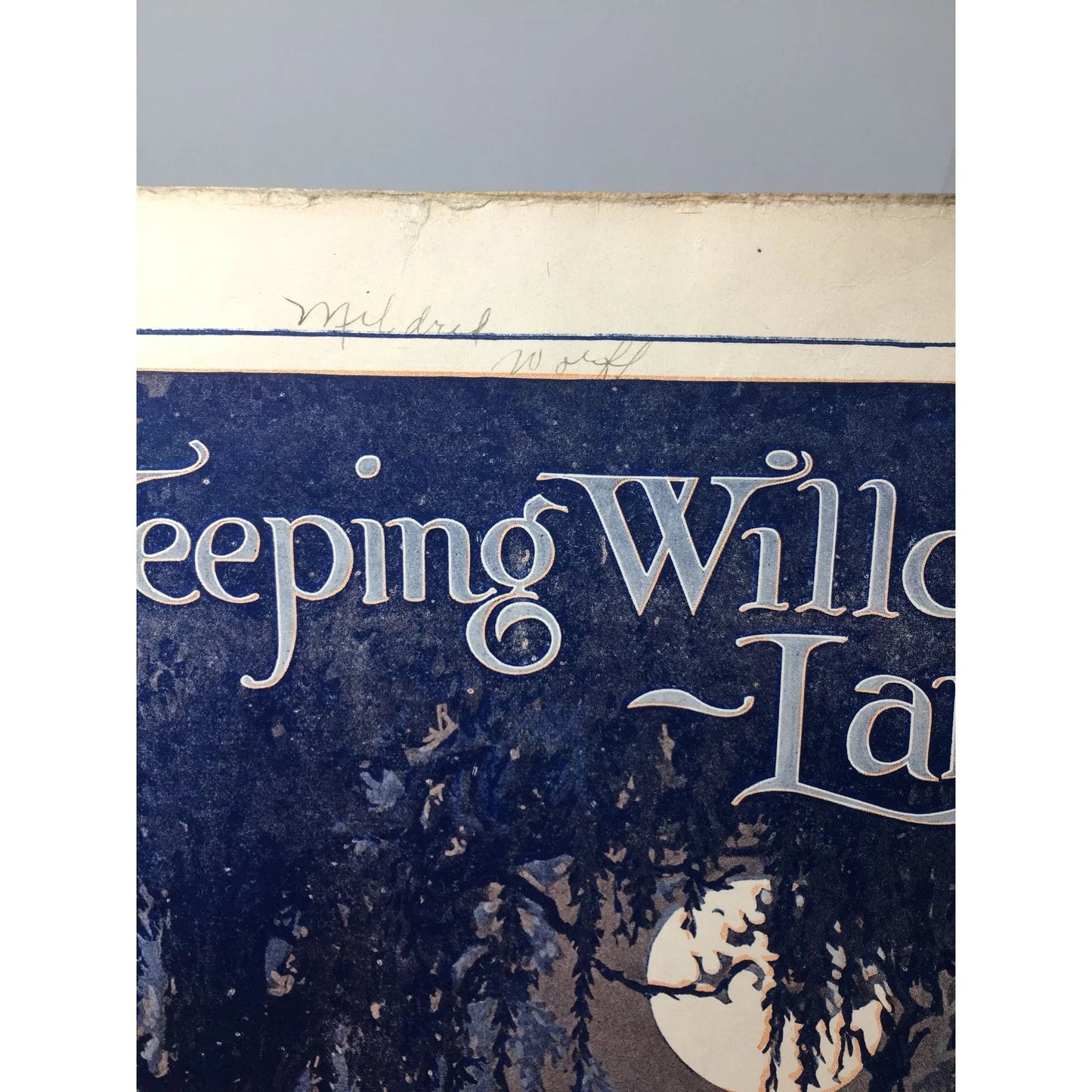 ''Weeping Willow Lane'' Vintage Sheet Music Book - A+ Stuff - SHEET MUSIC - A+ Stuff