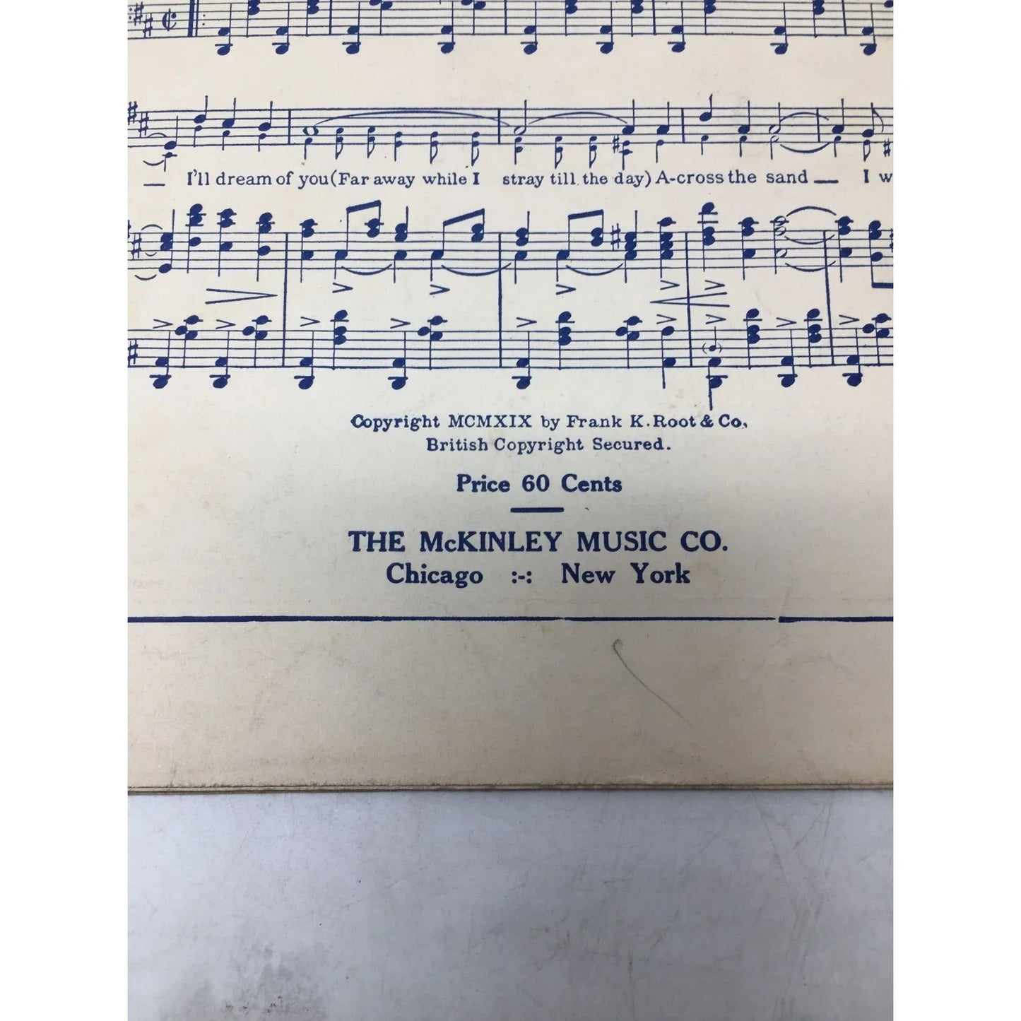 ''Weeping Willow Lane'' Vintage Sheet Music Book - A+ Stuff - SHEET MUSIC - A+ Stuff