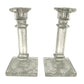 Westmoreland Antique Column Style Etched Glass Candlestick Holders Sun Burst at Base - Westmoreland - Candle Holders - A+ Stuff
