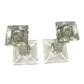Westmoreland Antique Column Style Etched Glass Candlestick Holders Sun Burst at Base - Westmoreland - Candle Holders - A+ Stuff