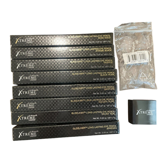 Xtreme Lashes Glideliner Long Lasting Eye pencils (8 total) and Pencil Sharpener