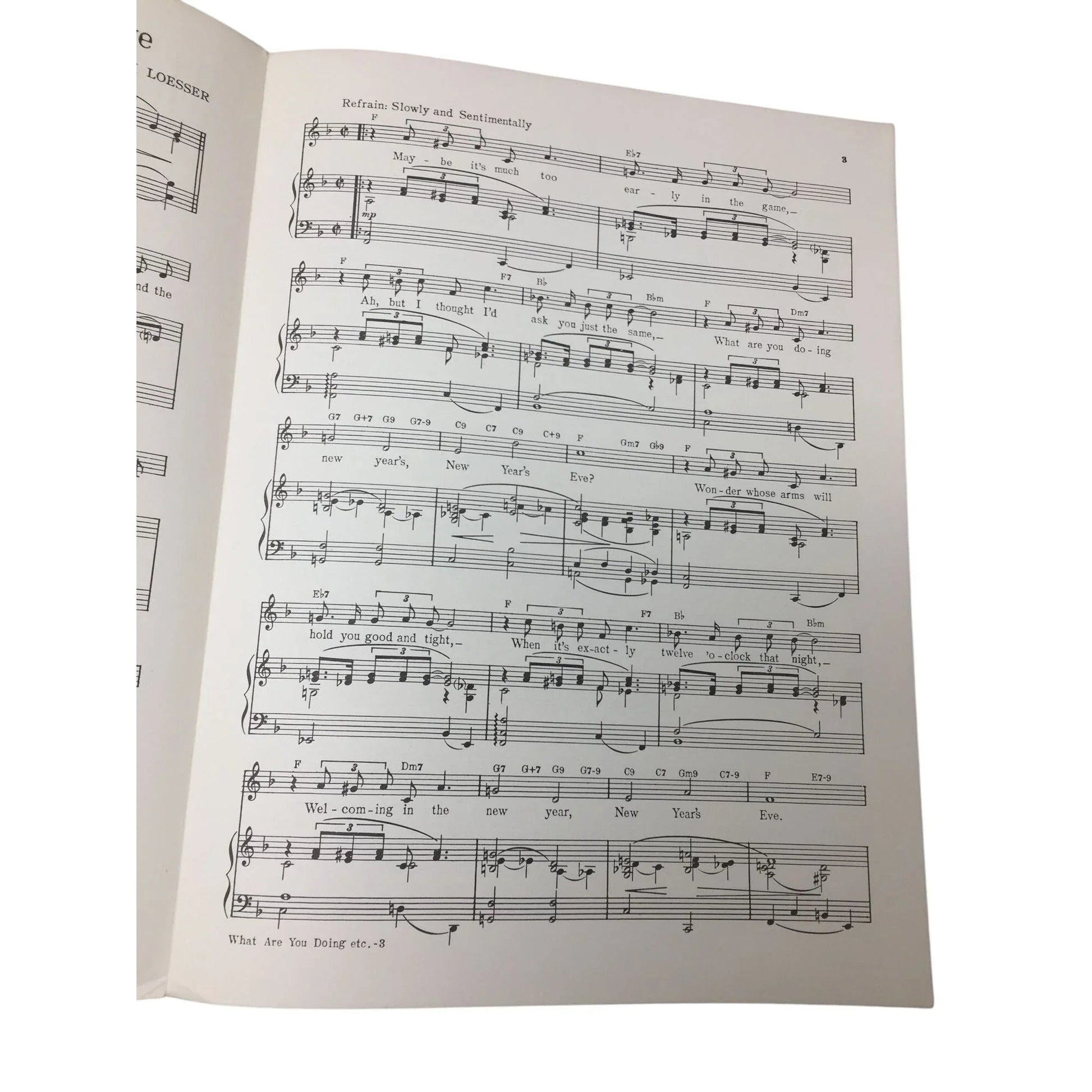 ''What Are You Doing New Years Eve?'' by Frank Loesser - A+ Stuff - SHEET MUSIC - A+ Stuff