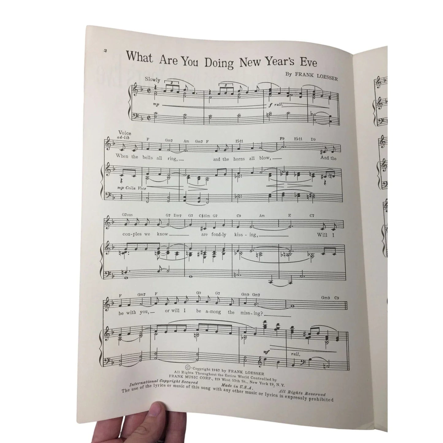 ''What Are You Doing New Years Eve?'' by Frank Loesser - A+ Stuff - SHEET MUSIC - A+ Stuff