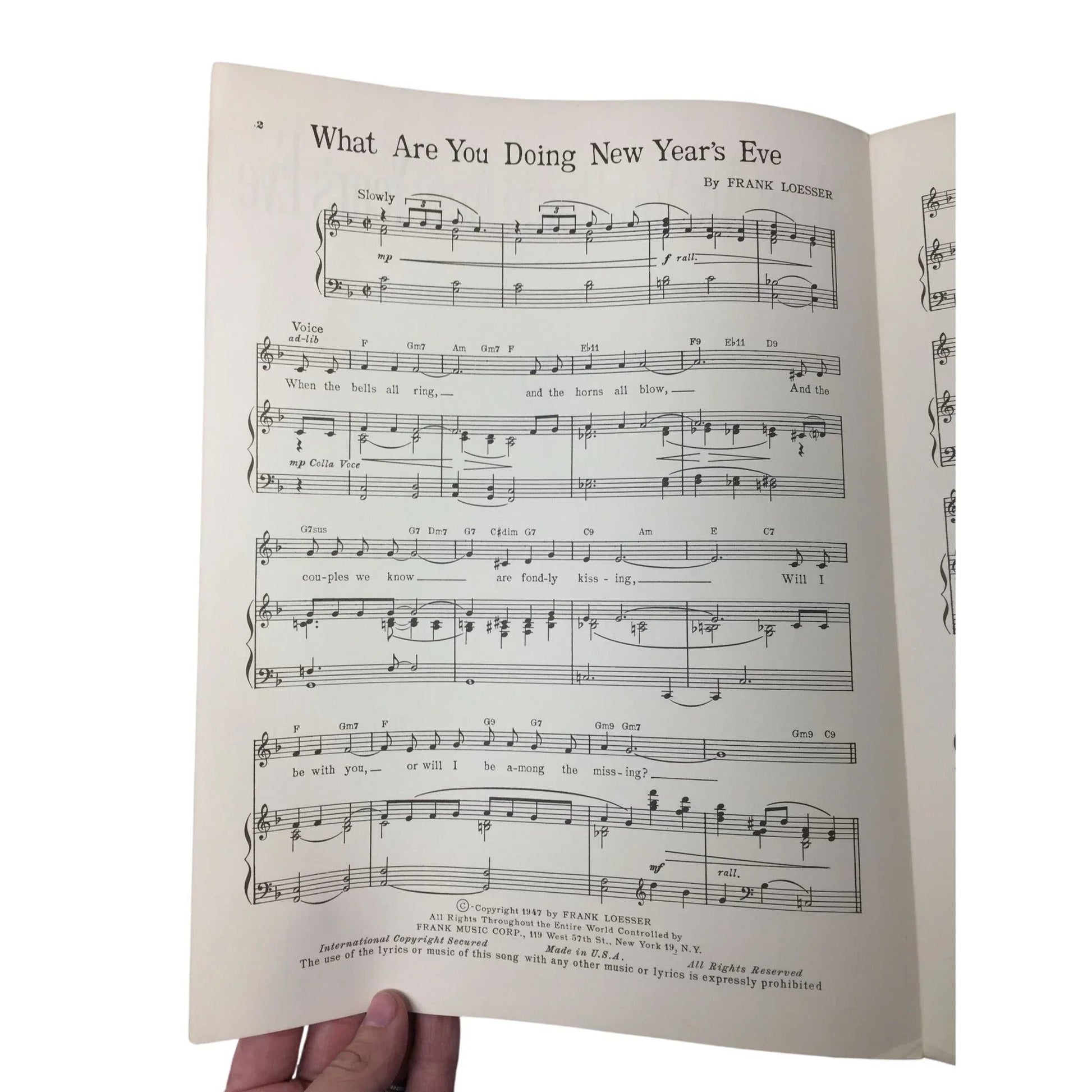 ''What Are You Doing New Years Eve?'' by Frank Loesser - A+ Stuff - SHEET MUSIC - A+ Stuff