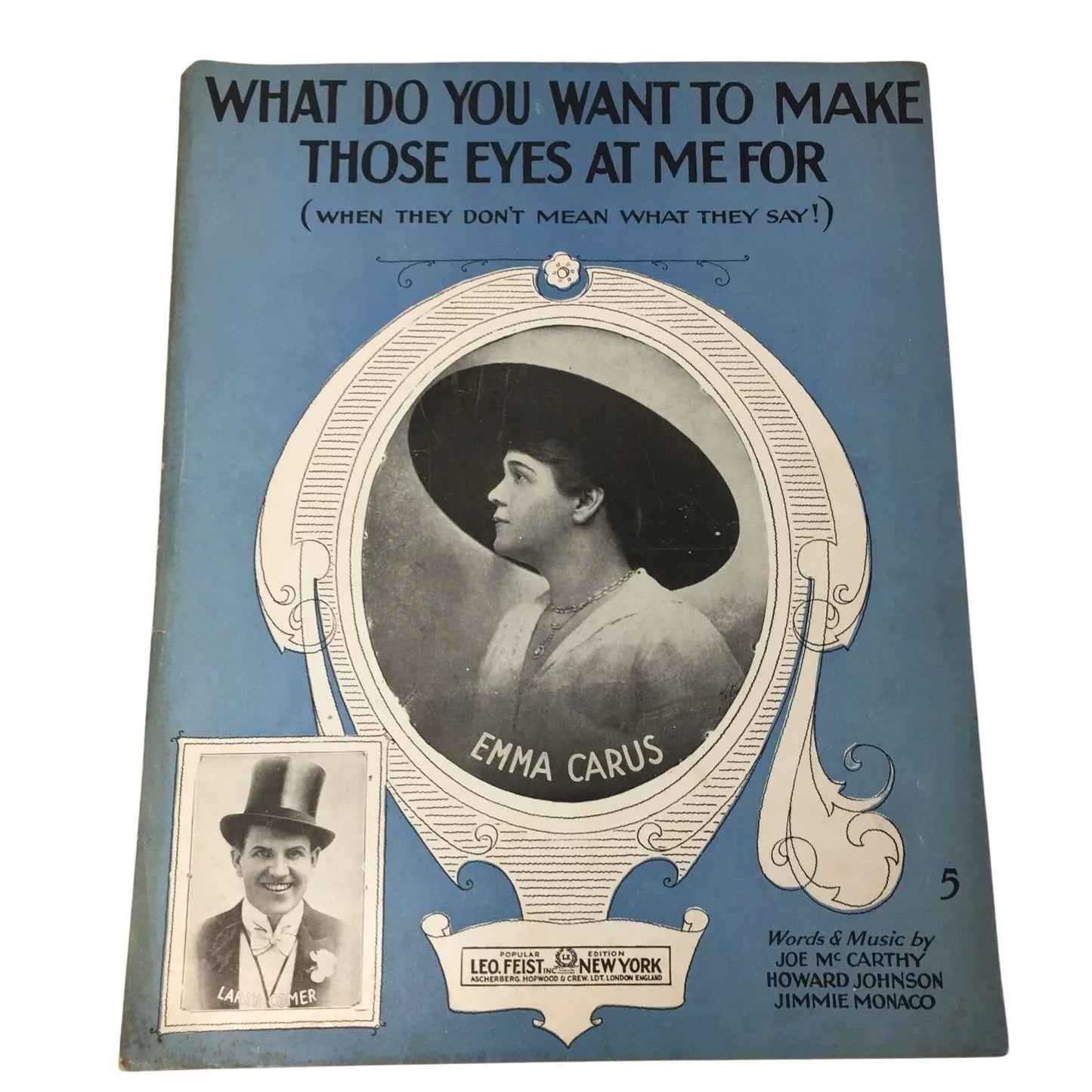 ''What do you want to make those eyes at me for'' Vintage Sheet Music - A+ Stuff - SHEET MUSIC - A+ Stuff