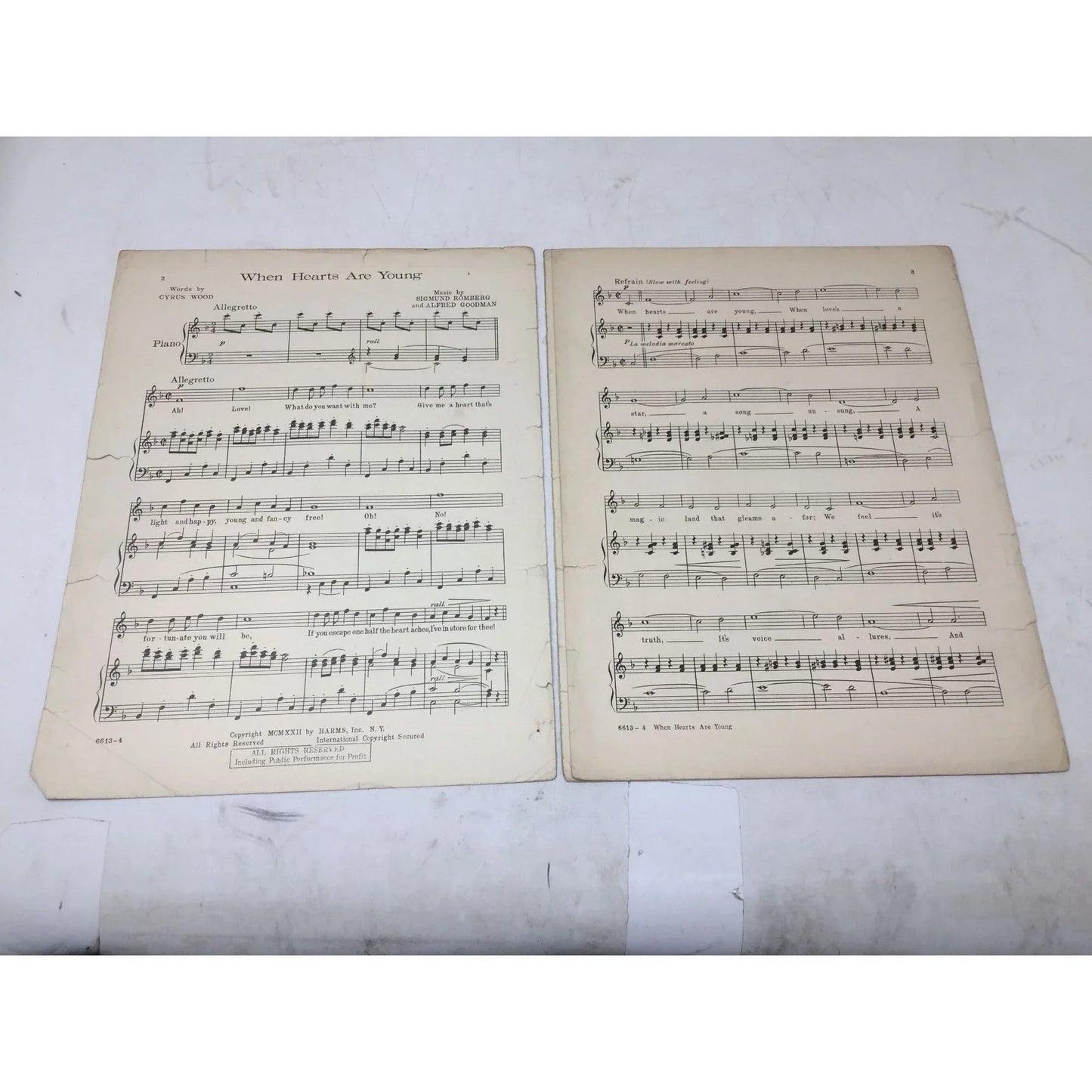 ''When Hearts are Young The Lady in Ermine'' Sheet Music Book - A+ Stuff - SHEET MUSIC - A+ Stuff