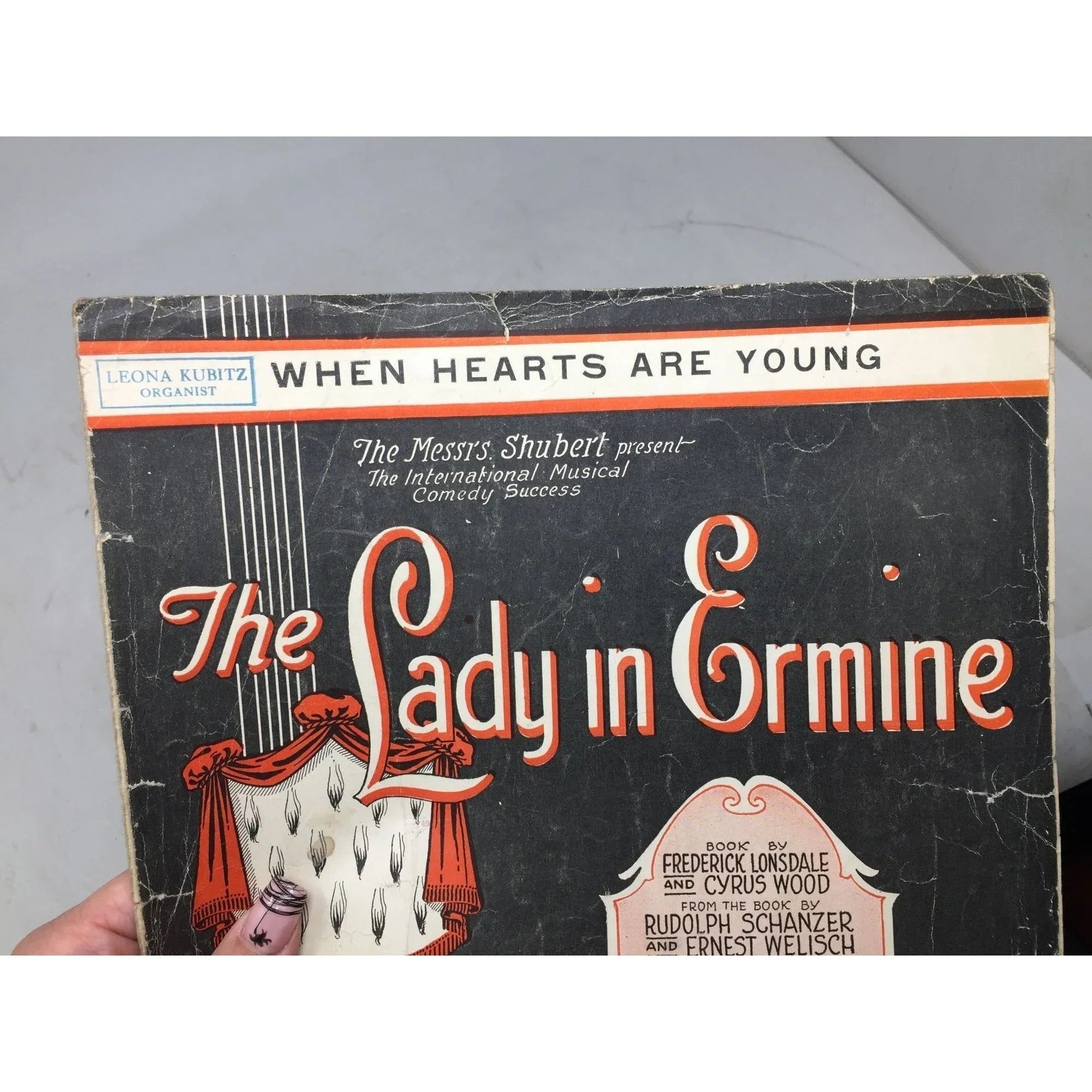 ''When Hearts are Young The Lady in Ermine'' Sheet Music Book - A+ Stuff - SHEET MUSIC - A+ Stuff