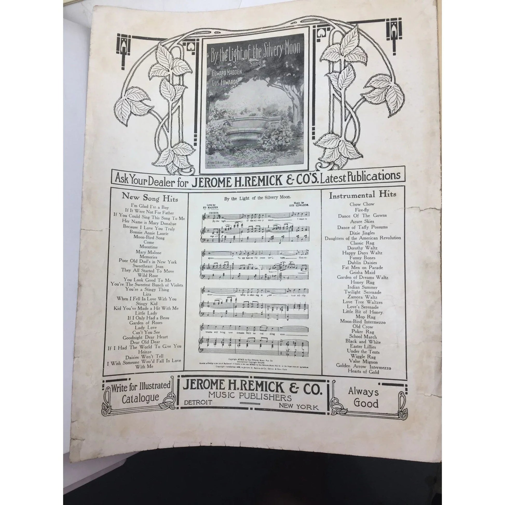 ''When The Daisies Bloom'' (Popular edition) Vintage sheet music - A+ Stuff - Sheet Music - A+ Stuff