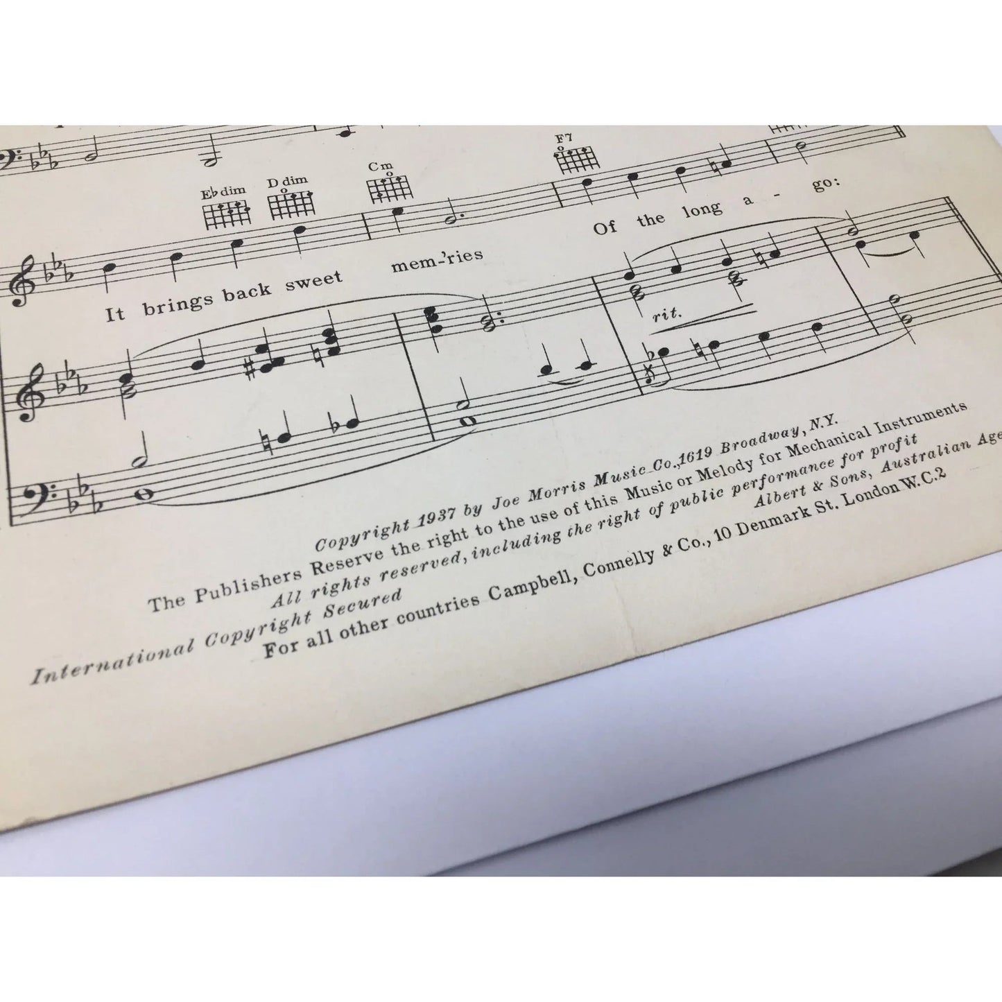 "When The Organ Played O' Promise Me" by Al Sherman, Abner Silver, Jack Meskill - A+ Stuff - SHEET MUSIC - A+ Stuff