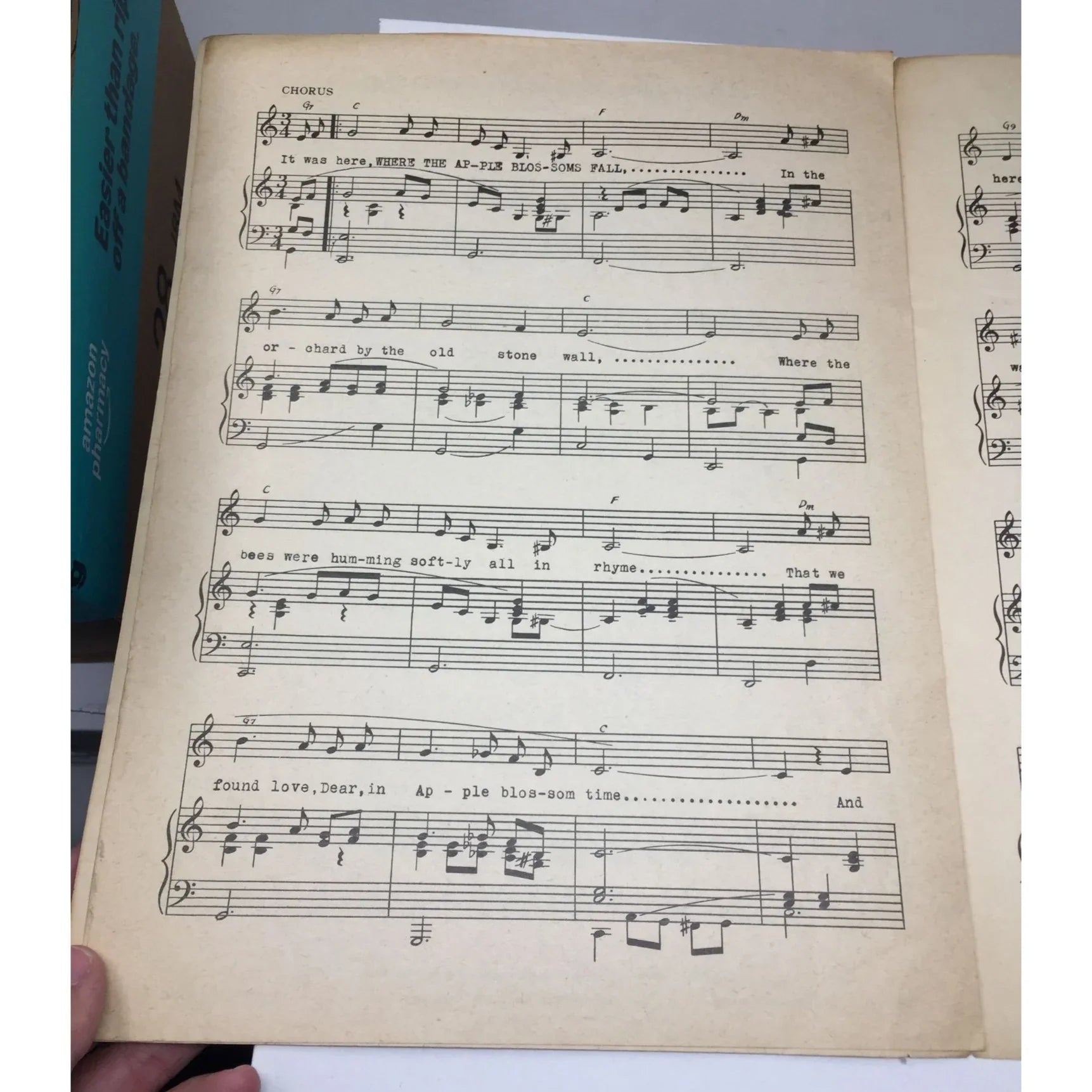 ''Where the apple blossoms fall'' Vintage Sheet music book - A+ Stuff - SHEET MUSIC - A+ Stuff