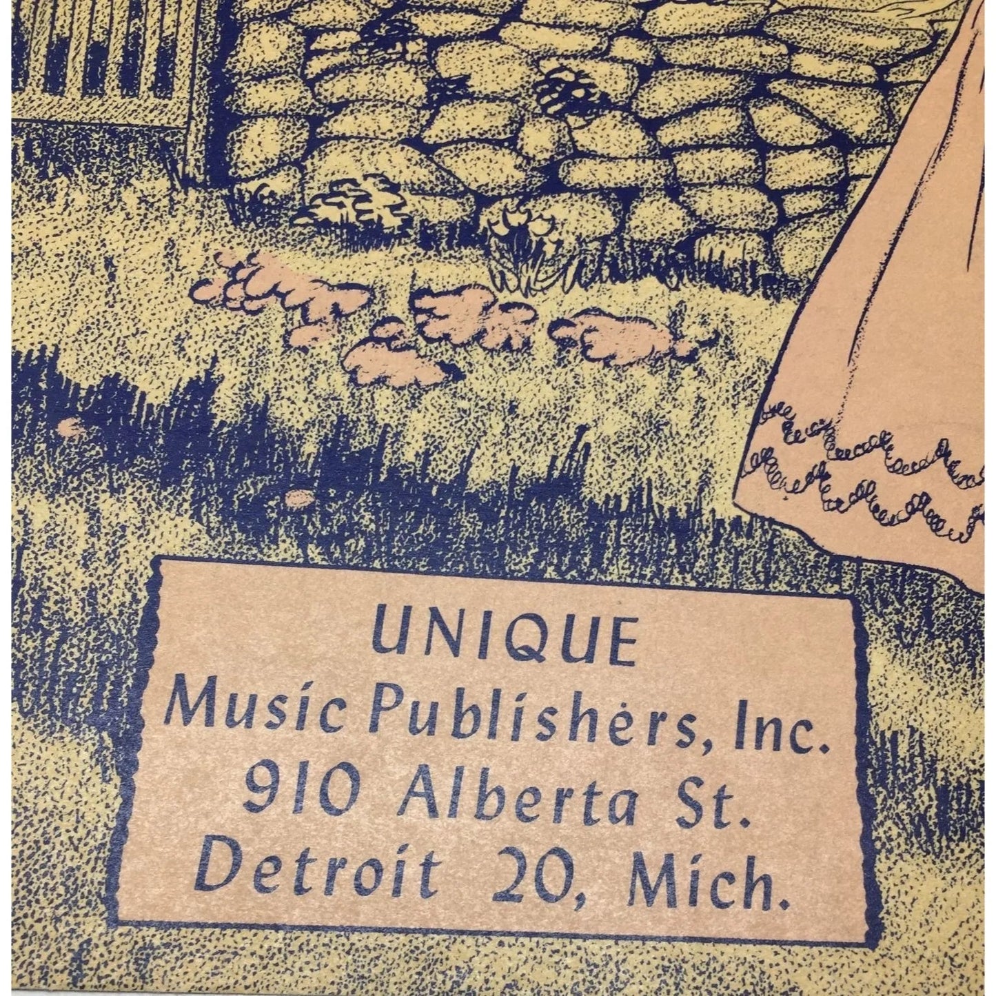''Where the apple blossoms fall'' Vintage Sheet music book - A+ Stuff - SHEET MUSIC - A+ Stuff