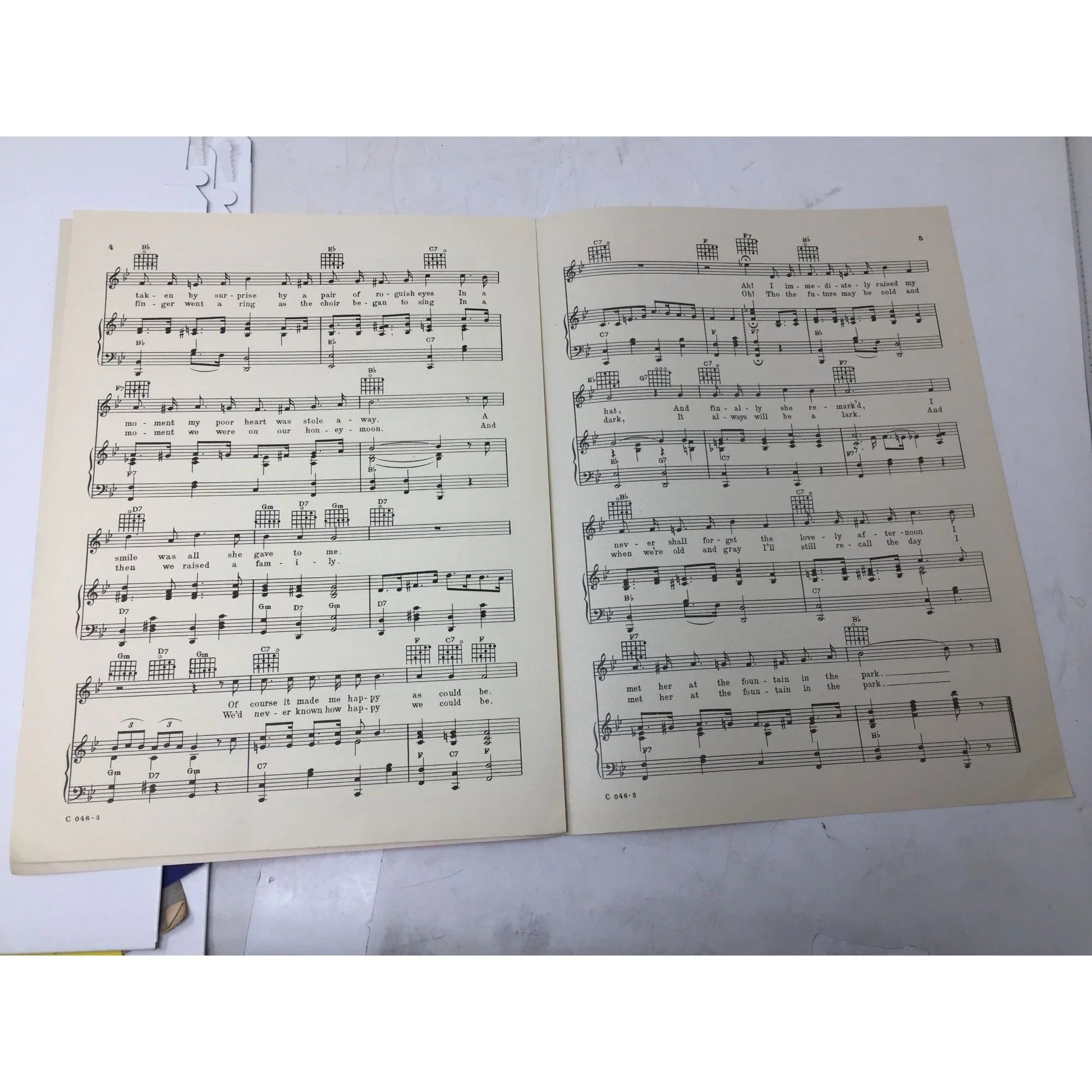 While Strolling Thru The Park One Day by Ed Haley Vintage sheet music - A+ Stuff - sheet music - A+ Stuff