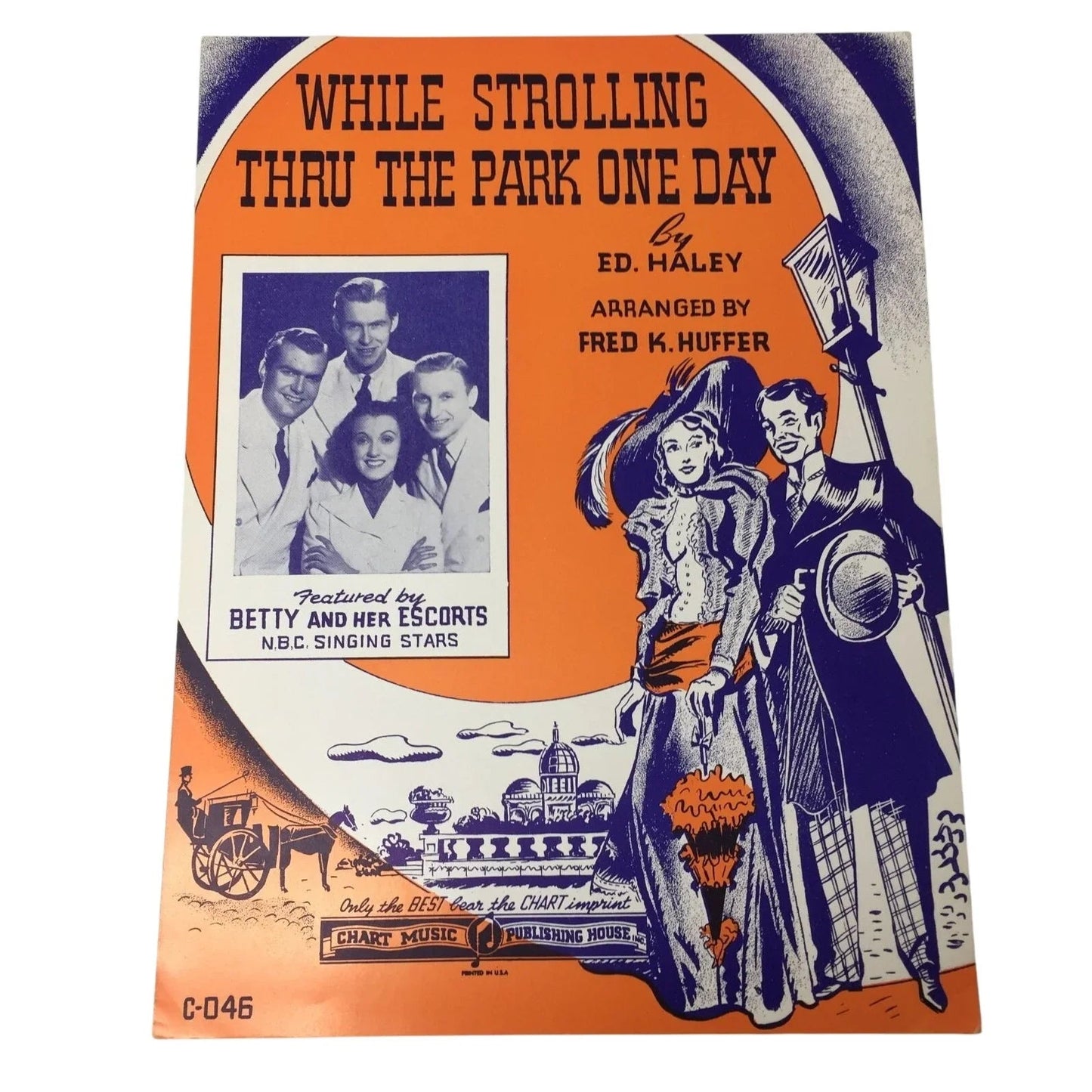 While Strolling Thru The Park One Day by Ed Haley Vintage sheet music - A+ Stuff - sheet music - A+ Stuff