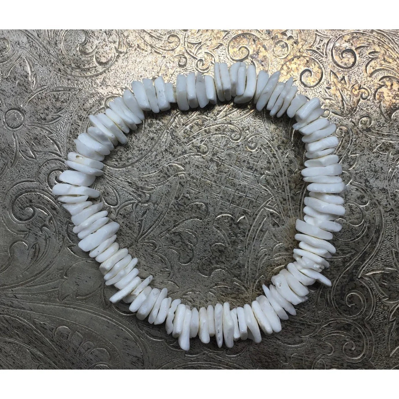 White Chunky Puka Shell Bohemian Style Bracelet - A+ Stuff - Bracelet - A+ Stuff