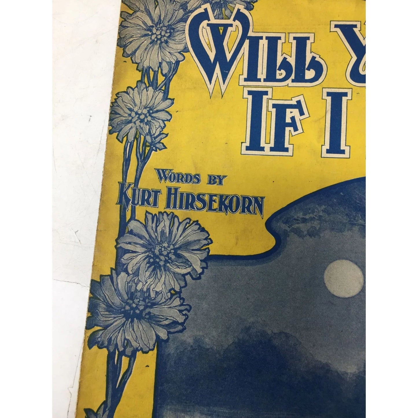 ''Will You Forgive If I Forget?'' Vintage Sheet Music Book - A+ Stuff - SHEET MUSIC - A+ Stuff