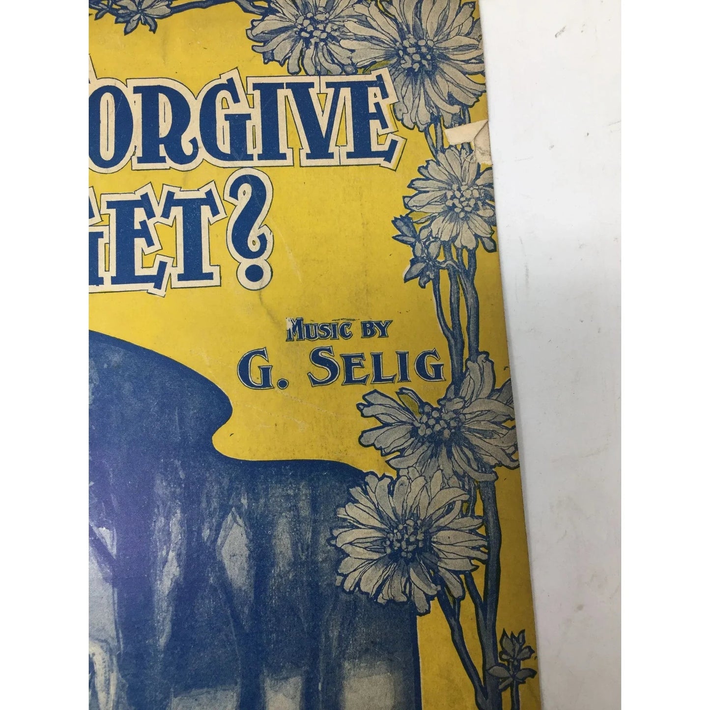 ''Will You Forgive If I Forget?'' Vintage Sheet Music Book - A+ Stuff - SHEET MUSIC - A+ Stuff