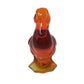 Vintage Orange Glass Duck Figurine- about 4.5'' tall