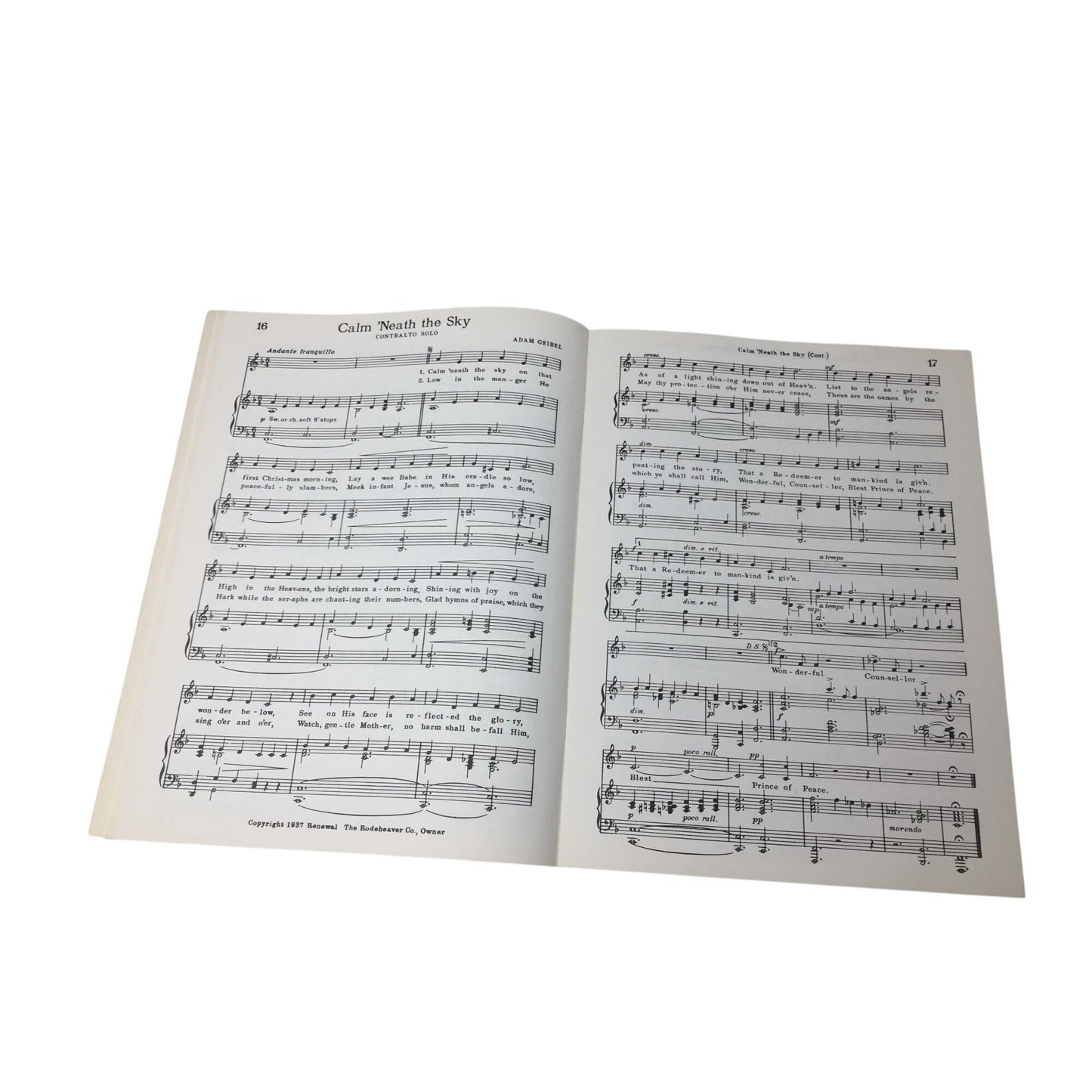 vintage 1949 songbook titled Christmas Solos and Duets arranged A+ Stuff  A+ Stuff Sheet Music
