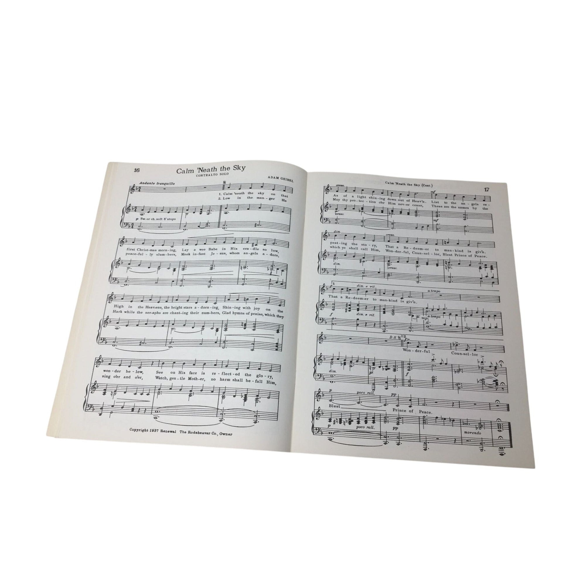 vintage 1949 songbook titled Christmas Solos and Duets arranged A+ Stuff  A+ Stuff Sheet Music