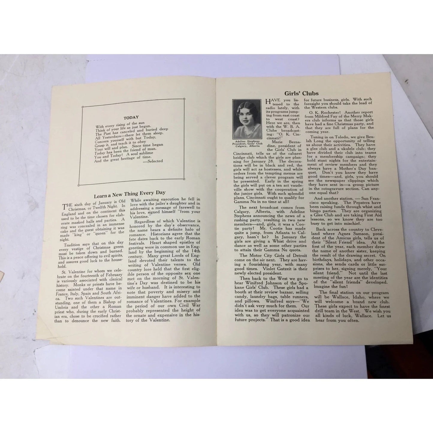 ''Woman's Benefit Association ATHENA A Magazine for W.B.A. Girls'' - A+ Stuff - Magazine - A+ Stuff