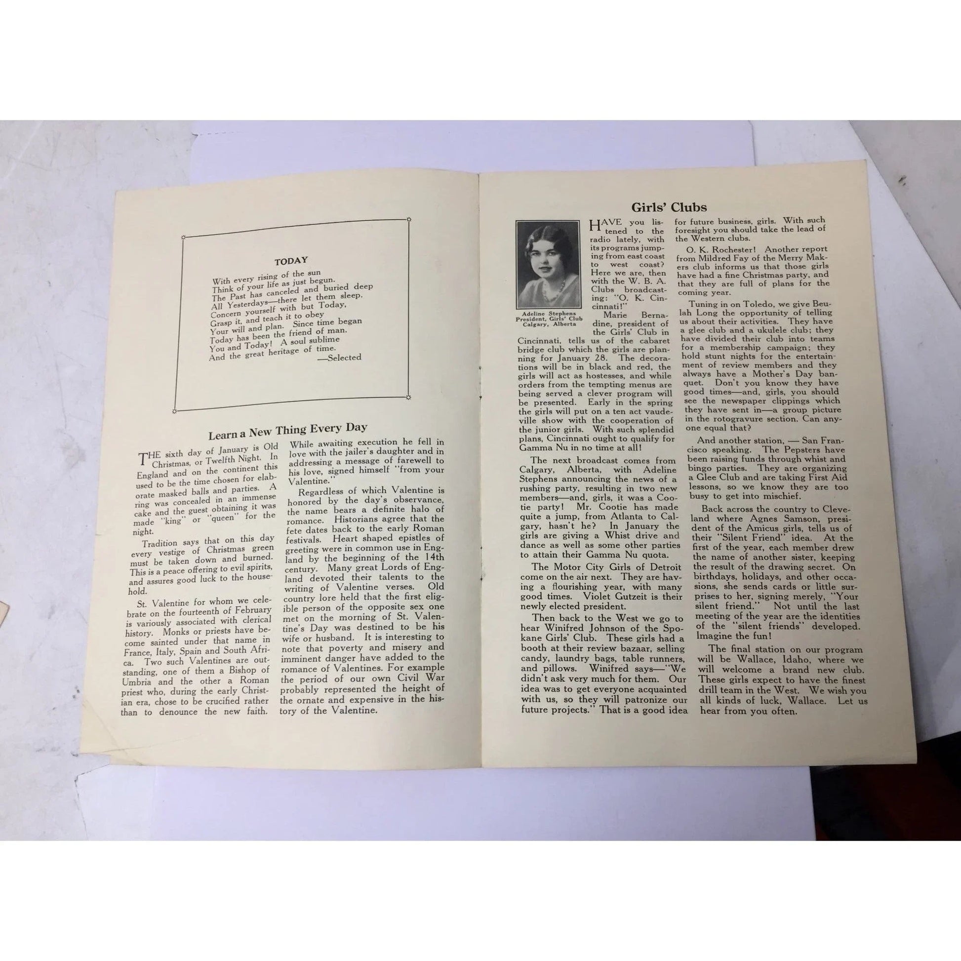 ''Woman's Benefit Association ATHENA A Magazine for W.B.A. Girls'' - A+ Stuff - Magazine - A+ Stuff