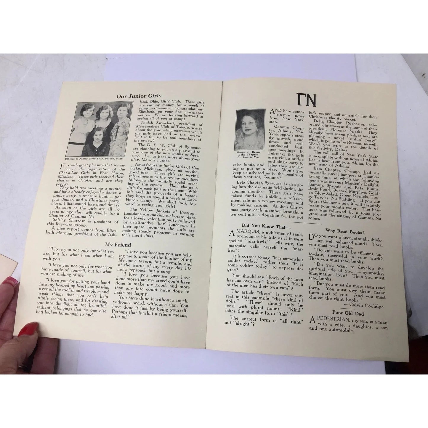 ''Woman's Benefit Association ATHENA A Magazine for W.B.A. Girls'' - A+ Stuff - Magazine - A+ Stuff